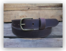 Traditional Brown Full Grain Leather Belt 30 mm
