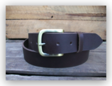 Traditional Brown Full Grain Leather Belt 40 mm